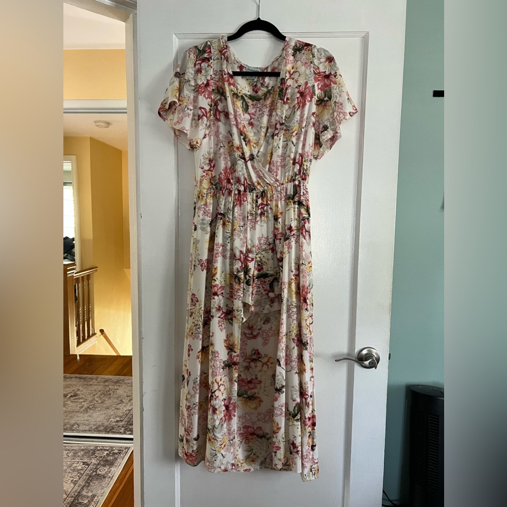 Floral Romper with attached duster.